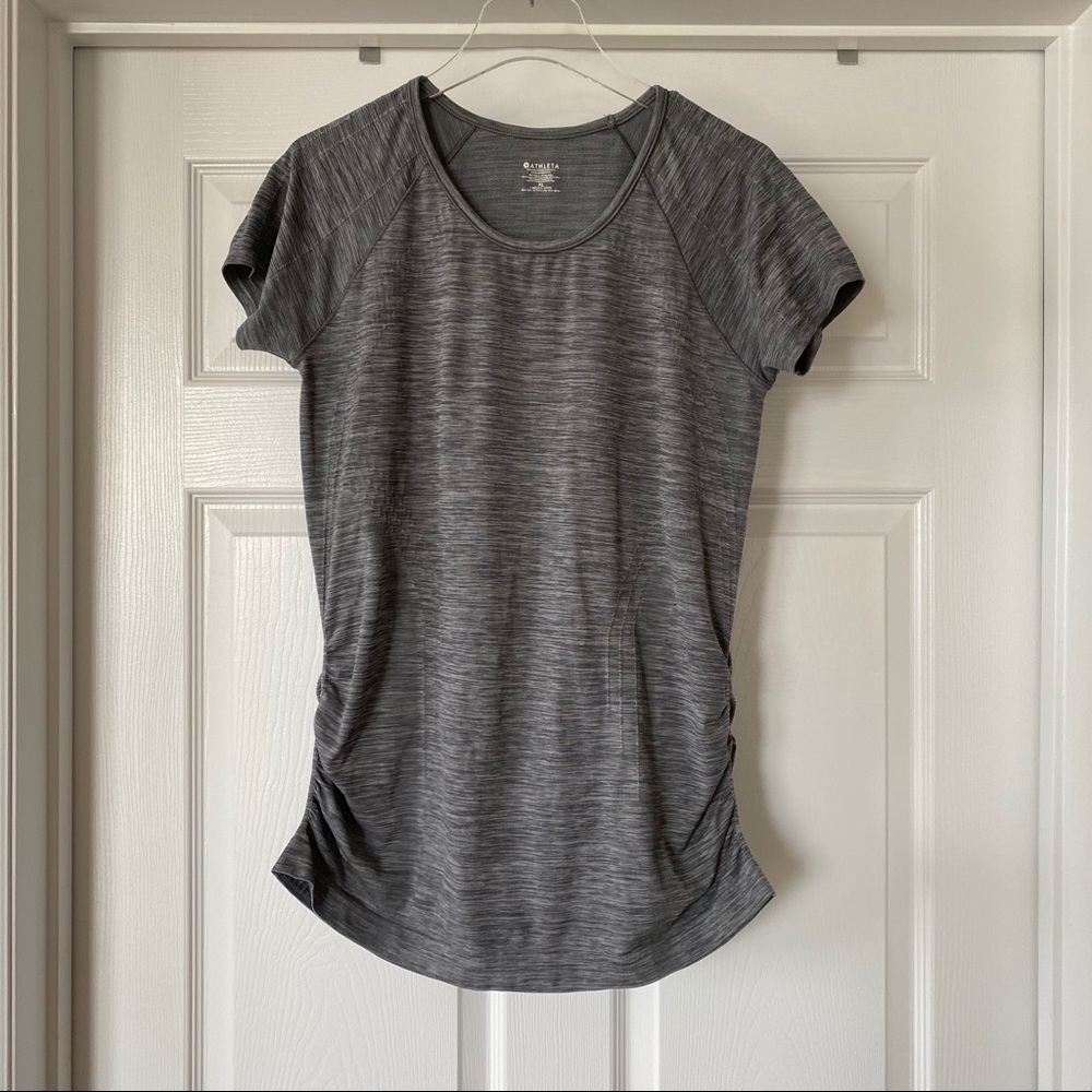 Athleta | Gray Shirt Sleeve Tee
